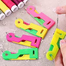 간편 바늘실꿰기 미싱 손바느질 자수 바느질 가이드, 1개, 색상랜덤