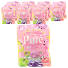 칸로 퓨레 링 풋사과 + 포도 + 복숭아, 63g, 12개