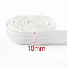 탄성미끄럼 방지 속옷용 실리콘 탄성 밴드 고무 테이프 허리 밴드 벨트 신축성 리본 DIY 재봉 액세서리 2.5, EB014 White 10mm, 가. 10-50mm, 1개