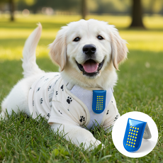 온댕 나가드댕 강아지 고양이 아로마 자석 클립 모기 진드기 퇴치 해충방지 벅스쉴드, 1개, 2.5ml, 블루