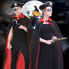 파티의상 해적 코스튬 졸업사진 할로윈 파티 연극 의상 망토