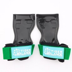 타이거밸런스 헬스 스트랩 그립, 그린 스트랩 + 로고 민트, 1세트