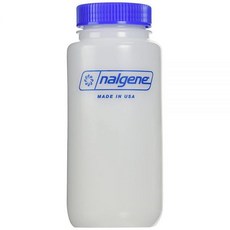 날진 HDPE 와이드 마우스 원형 용기, 16 Ounces