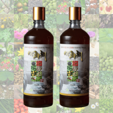 5년숙성 37종 야생 산야초청 산야초 과실 과일 효소 발효액 엑기스, 2개, 700ml