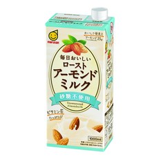 마르산 매일 맛있는 로스트 아몬드 밀크 설탕 미사용 1000ml × 6개 종이팩, 1L