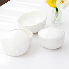 본차이나 올화이트 2인 백지 단반상기 6p, 화이트, 1개