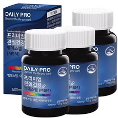 DAILYPRO MSM葡萄糖胺軟骨素保健錠, 120顆, 3罐