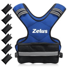 ZELUS 남성용 러닝조끼 웨이트 중량 근력강화, B. 블루