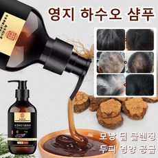 영지 하수오 샴푸 모발 영양 유연 샴푸 모근 강화 샴푸 두피케어 백발 샴푸, 영지 하수오 샴푸*300ml, 1개, 300ml