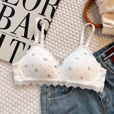 티류으스 큐티 키티 레이스 여성 브라 심리스 브라