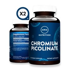 MRM 뉴트리션 2개 크로뮴 피콜리네이트 200mcg 100 베지 캡슐 크롬, 100정