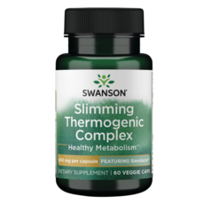 Swanson 斯旺森 Slimming Thermogenic複合Slendacor素食膠囊 450mg, 1罐, 60顆