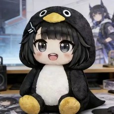 명일방주 엔드필드 마스코트 관리자 펭귄 구구가가 캐릭터 인형
