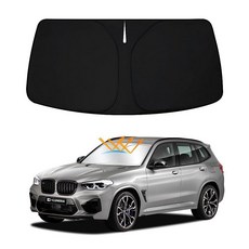 D-Lumina 2018-2024 2025 BMW X3용 윈드실드 햇빛 가리개 접이식 창문 가리개 블록 UV 광선 전면 선바이저 프로텍터 내부 액세서리, 2018-2025 BMW X3 블랙