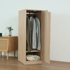 尚優家居 DIY迪克單門衣櫃/衣櫥/收納櫃 (深橡色/淺橡色) DIY組裝收納, 深橡色/淺橡色