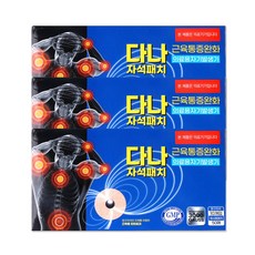 해호 다나 자석패치 3000가우스 (자석10개+리필패치50매), 3세트