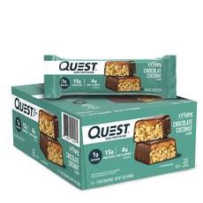 QUEST NUTRITION 高蛋白能量脆棒, Chocolate Coconut, 1盒