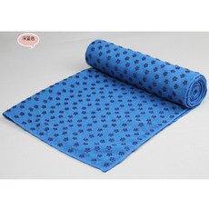 臺灣出貨 梅花點瑜伽鋪巾瑜伽毯瑜伽墊加厚瑜伽巾防滑可機洗毛巾毯 3UPK, 深蘭大尺寸:185*80cm+送網袋, 1個