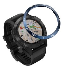 Garmin Fenix 6 手錶金屬錶圈, 1個, A款【银圈黑字】,佳明Fenix6