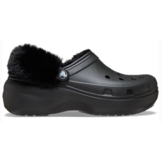 크록스 클래식 플랫폼 퍼즈 라인드 클로그 / 212854-001