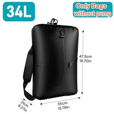 진공 압축팩 여행 필수품 가방 옷 정리 포장백 실용 액세서리 압축팩, 11)1bag 34L, 1