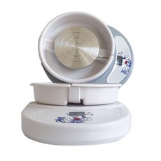 도자기물레 전기 가정용 체험용 소형 도예기구 회전판 점토 배우기, 플러그인, 화이트 디지털