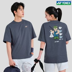 요넥스 배드민턴 캐주얼 티셔츠 남녀공용 261TS051U BLUE GRAY 95