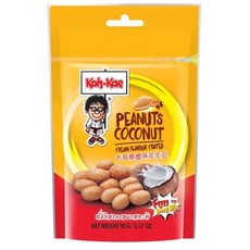 大哥豆 (80/90/180g) - 多種口味酥脆黃豆零食, 1個, 小包 椰漿原味90g大哥豆