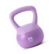 OW 케틀벨 홈트 퍼플 6kg 웨이트 근력운동 헬스, 1개