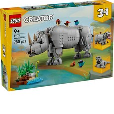 樂高 31171 創意百變系列 野生動物犀牛, 1個, 混色
