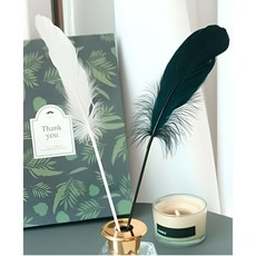 깃털 디퓨저 발향 리드 스틱, 1개, 1개, 화이트