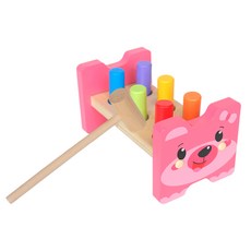 몬테소리 나무 망치 장난감 어린이 소근육 훈련 감각 게임 색상 인지 세트 자폐 아동용 교육, [02] NB225C5