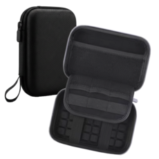 휴대용 하드 드라이브 보호 케이스 외장하드 2.5인치 파우치, 1개, 블랙