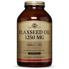 SOLGAR 無麩質亞麻籽油軟膠囊 1250mg, 1罐, 250顆