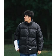 立領寬鬆男士棉服外套 - 加厚保暖休閒短款棉襖上衣