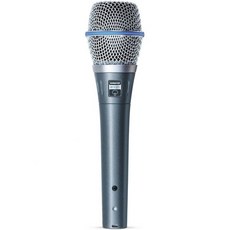 SHURE 슈어 베타87C-X 콘덴서 마이크로폰: 심장형 단일 지향 XLR 유선 전문 노이즈 감소 고내구성 고성능 쇼크 마운트 팝 필터 내장 보컬 노래 라이브 녹음, Super cardioid