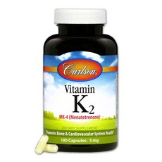 Carlson 維生素 K2 5 毫克膠囊, 1個, 180 件