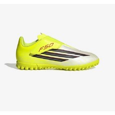 아디다스 F50 클럽 VEL 유소년용 끈 없는 벨크로 타입 인조잔디용 축구화