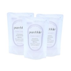 퓨어블 포밍 핸드워시 손세정제 리필파우치 퍼플 300ml 3개