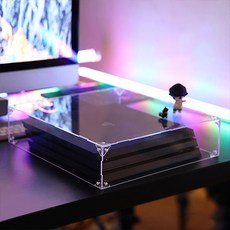 까마느 플레이스테이션4 플스4 커버 케이스 보관함 거치대, PS4 가로형, 1개