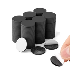 0.8"x0.8" 자가 접착 마그넷 도트 붙였다 떼었다 할 수 있는 유연한 원형 자석 공예 스티커용 마그네틱 테, 05 60 PCS