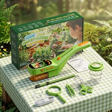 兒童觀察捕蟲器 手持數位顯微鏡 2.4吋 IPS螢幕 500倍放大 拍照/錄影, B312 一 青檸綠, 1個