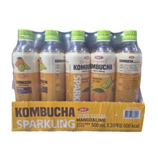 콤부차 스파클링 제로 망고 라임 500ml x 20개, 단품