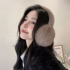 仿狐狸毛保暖耳罩 冬季女士加絨加厚可愛毛茸茸耳套