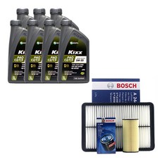 팰리세이드 디젤 엔진오일 킥스 파오 5W30 7리터 보쉬 오일필터 에어필터, 1개