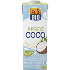스페인 이솔라 바이오 isola bio rice and coconut drink 쌀 코코넛 드링크 음료, 2개, 1L
