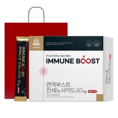 고려홍삼중앙회 면역부스트 진세노사이드 60mg 홍삼스틱 30포 + 쇼핑백, 300g, 1개