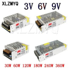조명 변압기 AC-DC 3V 6V 9V 전원 공급 어댑터 2 3 4A 5A 10A 15A 20A 30A 50A 60A LED 스트립 스위치 드라이버, 04 3V 60W 20A, 3V 60W 20A
