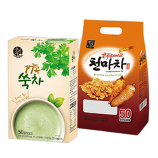 송원 17곡 쑥차 50T +콘푸레이크 천마차 50T (분말차), 1세트
