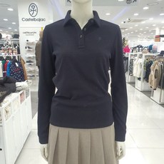 까스텔바작 여성 겨울 자카드패턴 카라티셔츠 bgbwts702bk222 2717405